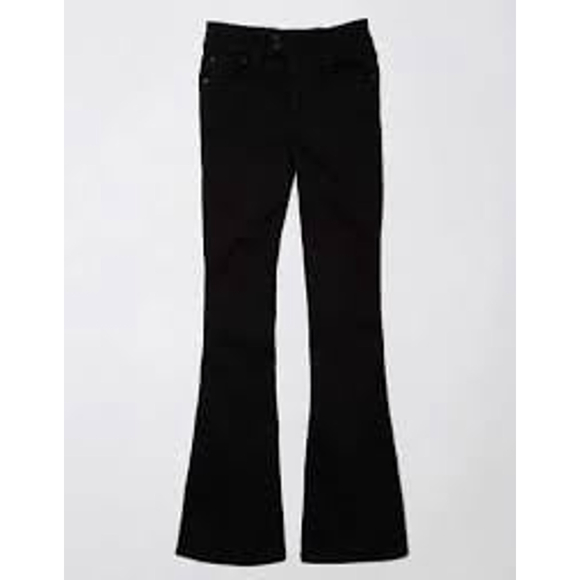 New American Eagle Super Super Stretch Hi-Rise Slim Flare Jeans - Picture 1 of 8